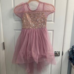 Pink Sequin Tulle Dress